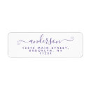 Search for violets return address labels Girly