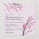 Search for cherry blossom square wedding invitations Whimsical