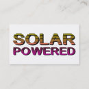 Search for solar power business cards Green