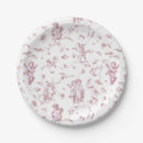 Search for toile paper plates Toile de jouy