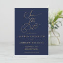Search for navy gold save the dates Minimalist