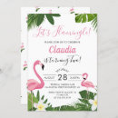 Search for flamingle party invitations Hawaiian