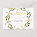 Search for green and gold wedding enclosure cards Rustic