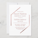Search for minimalist sweet 16 invitations Elegant