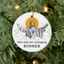 Search for funny jesus christmas tree decorations Xmas