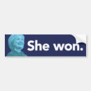 Search for won bumper stickers Hillary