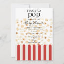 Search for popcorn baby shower invitations Retro