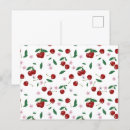 Search for cherry red postcards Watercolor