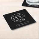 Search for company logo coasters Black