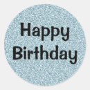 Search for happy birthday blue round stickers For her