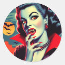 Search for vintage vampire stickers Halloween