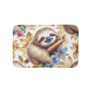 Search for cute sloth bath mats Watercolor