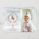 Search for baby deer birthday invitations Winter onederland