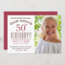 Search for mom 50th birthday invitations Party