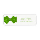 Search for green ribbon return address labels Birthday