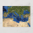 Search for map of the mediterranean sea postcards Europe