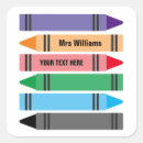 Search for crayons stickers Kindergarten