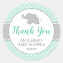 Search for green elephant baby shower stickers Grey