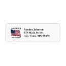 Search for america flag return address labels Red white blue