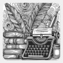 Search for bookish stickers Author