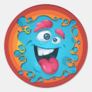 Search for blue monster stickers Boy birthday