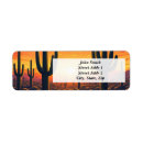 Search for saguaro cactus return address labels Sunset
