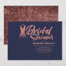 Search for rose gold glitter bridal shower invitations Elegant
