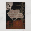 Search for block halloween invitations Black cat