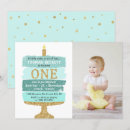Search for mint and gold birthday invitations Glitter