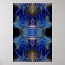 Search for surreal fractals posters Blue