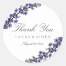 Search for lavender flower wedding stickers Purple