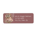 Search for owl in tree return address labels Animal