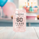 Search for 60th birthday beer glasses Black