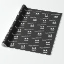 Search for happy halloween wrapping paper Black and white