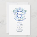 Search for monogram graduation invitations Blue