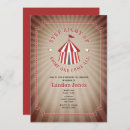 Search for vintage circus invitations Come one come all