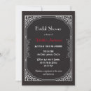Search for roaring 20s bridal shower invitations Black