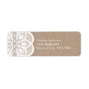 Search for doily return address labels Elegant