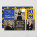 Search for blue and gold graduation invitations Picture