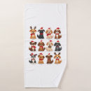 Search for funny christmas bath towels Dog