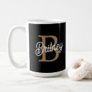 Search for black script mugs Black and gold