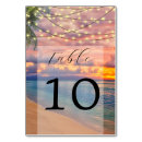 Search for tropical numbers table cards Minimalist