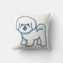 Search for bichon frise cushions White dog