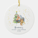 Search for woodland animal christmas tree decorations My first christmas