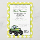 Search for green tractor baby shower invitations Mother to be