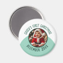 Search for circle photo magnets Baby first christmas