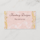 Search for script writing business cards Pink