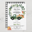 Search for fall gender neutral baby shower invitations Pumpkin