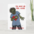 Search for zombie valentines day cards Heart