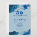 Search for shades of blue invitations Watercolor